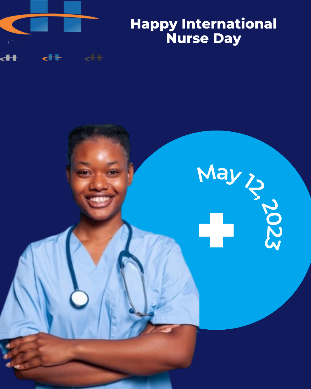 Blue and white International Nurse Day modern instagram post_20250512_145852_0000